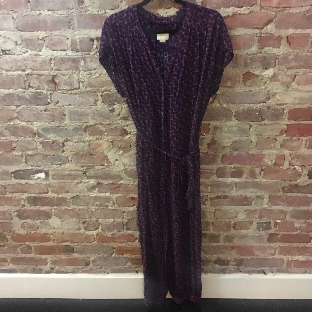 Anthropologie Patterned Jumpsuit